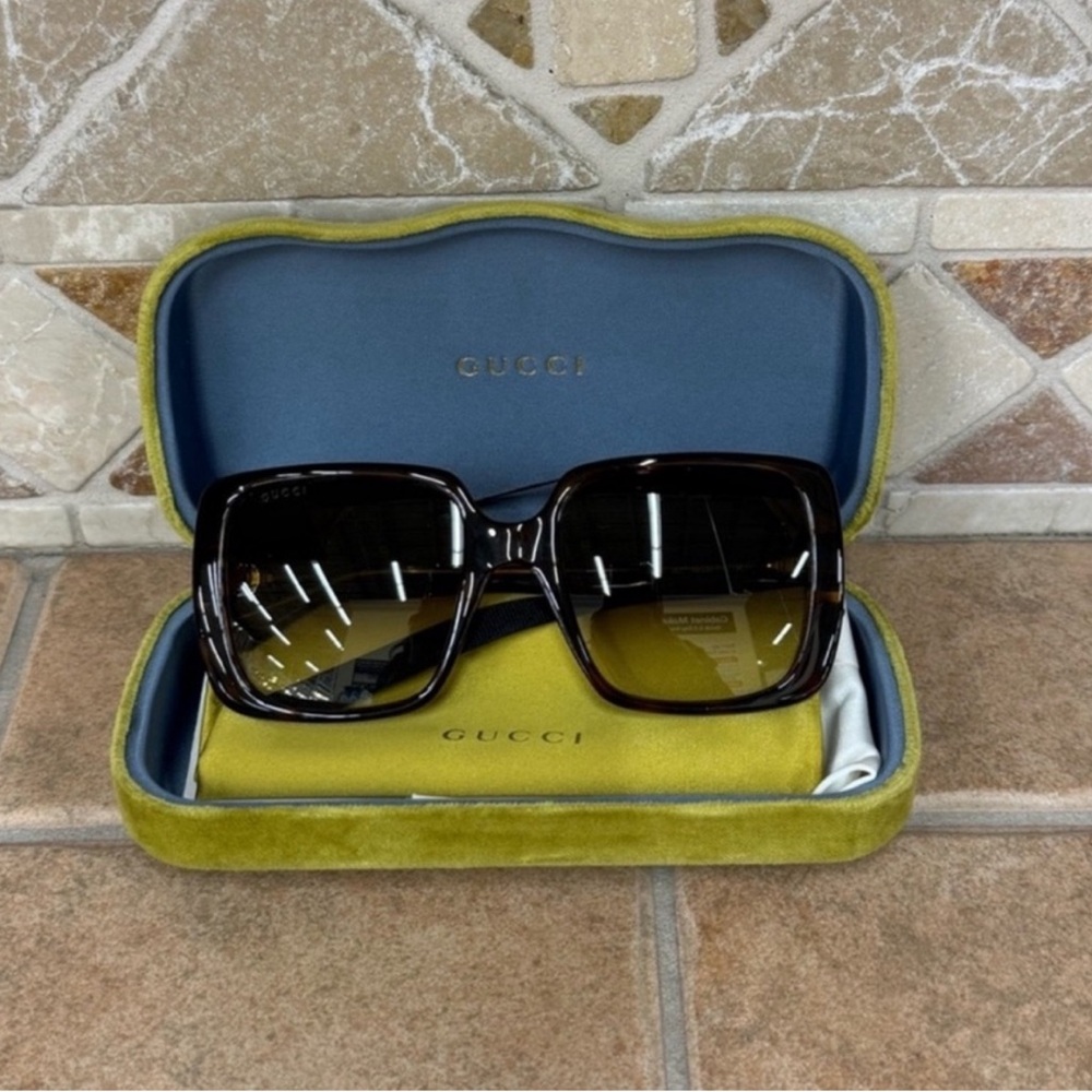 🆕✨Gucci GG0632S Havana Square Sunglasses ✨ - Picture 2 of 12